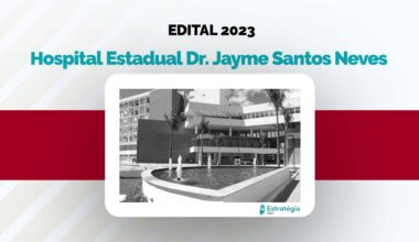 Capa edital Hospital Estadual Dr. Jayme Santos Neves 2023