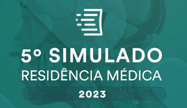 banner com fundo verde e ilustração da cabeça humana com o texto 5º Simulado Residência Médica do Estratégia MED