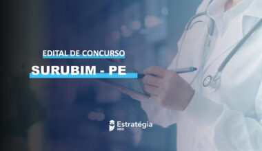 Capa de divulgações sobre concurso público para médicos Surubim