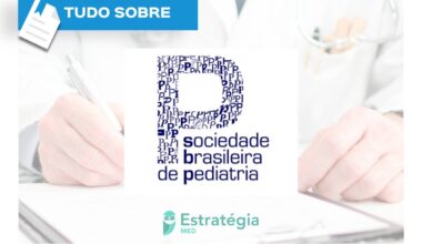 Tudo sobre a prova do TEP Pediatria e logo da Sociedade Brasileira de Pediatria