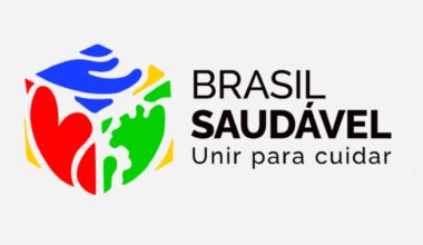 Imagem do logo oficial do Programa Brasil Saudáve - Unir para cuidar